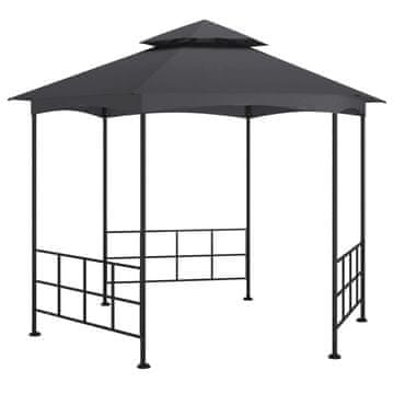 Vidaxl Paviljon s stranicami 3,1x2,7 cm antraciten