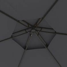 Vidaxl Paviljon s stranicami 3,1x2,7 cm antraciten