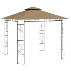 shumee Paviljon 3x3x2,7 m taupe 160 g/m2