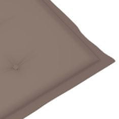 Vidaxl Blazine za vrtne stole 6 kosov taupe 120x50x3 cm blago