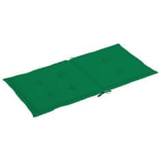 Vidaxl Blazine za vrtne stole 6 kosov zelene 100x50x4 cm