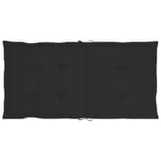 Vidaxl Blazine za vrtne stole 6 kosov črne 100x50x3 cm oxford tkanina