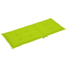 Vidaxl Blazine za vrtne stole 6 kosov svetlo zelene 120x50x3 cm blago