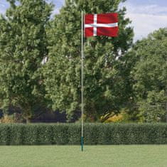 Greatstore Danska zastava in drog 6,23 m aluminij