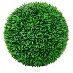 Vidaxl Umetni pušpan 2 kosa 55 cm