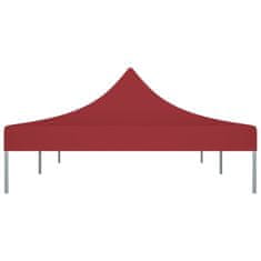 Vidaxl Streha za vrtni šotor 6x3 m bordo 270 g/m2