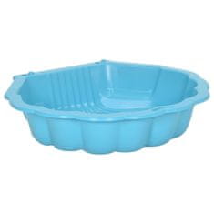 Vidaxl Peskovniki, 2 kosa, modri, 77x87x21 cm, plastika