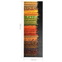Vidaxl Kuhinjska preproga pralna začimbe 60x300 cm