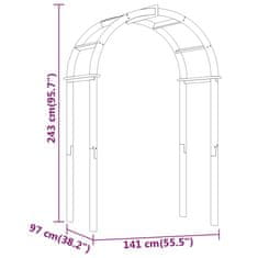 Greatstore Obok 141x97x243 cm impregnirana trdna borovina