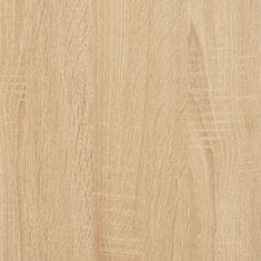 Greatstore Nočna omarica sonoma hrast 40x30x50 cm inženirski les