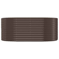 Vidaxl Visoka greda iz prašno premazanega jekla 175x100x68 cm rjava