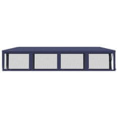 Vidaxl vidaXL Šotor z 10 mrežastimi stenami, moder, 3 x 12 m, HDPE