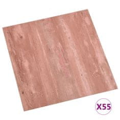 Vidaxl Samolepilne talne plošče 55 kosov PVC 5,11 m2 rdeče