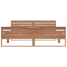 Vidaxl Posteljni okvir iz trdne tikovine 160x200 cm