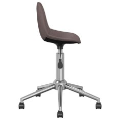 Vidaxl Obračalni pisarniški stol, sivkaste barve, oblazinjen s tkanino