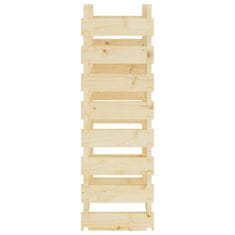 Vidaxl Stojalo za vino 65x29x90 cm trdna borovina