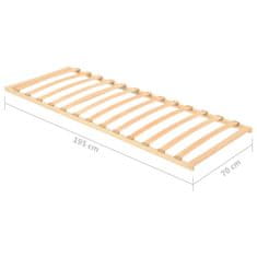 Vidaxl Letveno dno za posteljo 13 letvic 70x200 cm