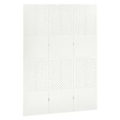 Vidaxl Paravan 3-delni bel 120x180 cm jeklo