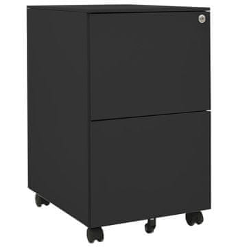 Vidaxl vidaXL Mobilna omara za dokumente antracit 39x45x67 cm jeklo