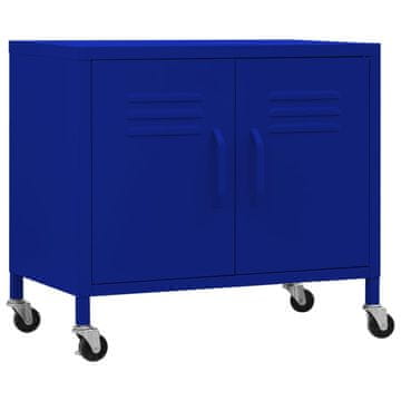 Vidaxl Omara za shranjevanje mornarsko modra 60x35x56 cm jeklo