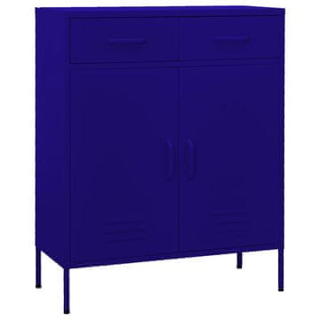 Vidaxl Omara za shranjevanje mornarsko modra 80x35x101,5 cm jeklo
