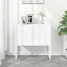 Vidaxl Komoda bela 75x35x75 cm jeklo