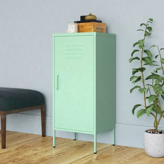 Vidaxl Omara za shranjevanje mint zelena 42,5x35x101,5 cm jeklo