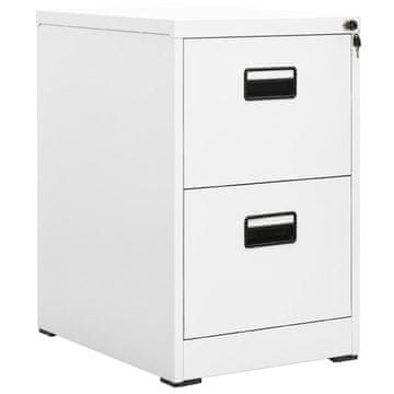 Vidaxl vidaXL Omara za dokumente bela 46x62x72,5 cm jeklo