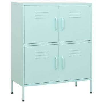 Vidaxl Omara za shranjevanje mint zelena 80x35x101,5 cm jeklo