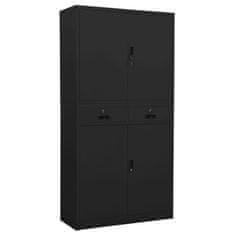 Vidaxl Pisarniška omara antracitna 90x40x180 cm jeklo