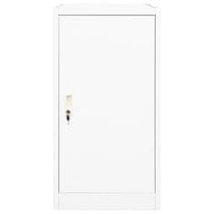 Vidaxl Omara za sedlo bela 53x53x105 cm jeklo