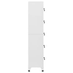 Vidaxl Omara s ključavnico svetlo siva 38x40x180 cm jeklo