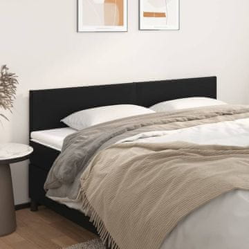 Vidaxl vidaXL Vzglavja za posteljo, 2 kosa, črna, 90x5x78/88 cm, umetno usnje