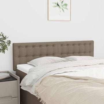 Vidaxl vidaXL Vzglavja za posteljo, 2 kosa, taupe, 72x5x78/88 cm, blago
