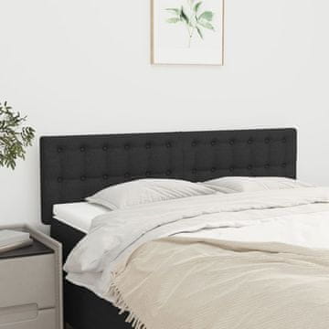 Vidaxl vidaXL Vzglavja za posteljo, 2 kosa, črna, 72x5x78/88 cm, blago