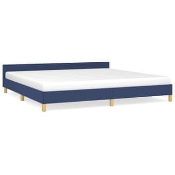 Vidaxl Posteljni okvir z vzglavjem brez vzmetnice 200x200 cm blago