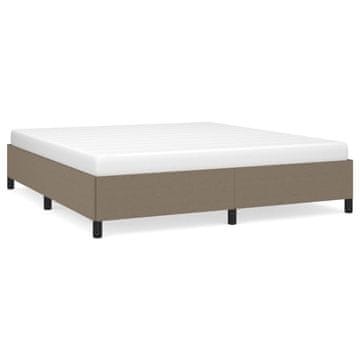 Vidaxl Posteljni okvir brez vzmetnice taupe 160x200 cm blago