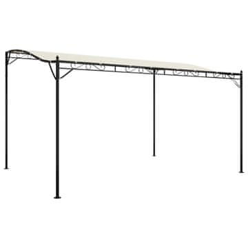 Vidaxl Nadstrešek krem 4x3 m 180 g/m² blago in jeklo