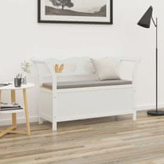 Vidaxl Klop bela 107x45x75,5 cm trden les jelke