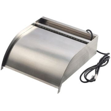 Vidaxl Slap iz nerjavečega jekla Nevada 30 cm LED nerjaveče jeklo