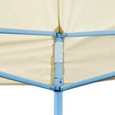 Greatstore Kremni zložljivi šotor za zabavo s škarjami 3 x 6 m