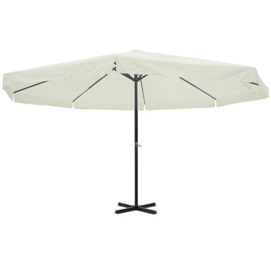 Vidaxl Senčnik Bele Barve Aluminij 500 cm