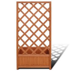Vidaxl Cvetlično korito z oporno mrežo za rastline 70x30x135 cm