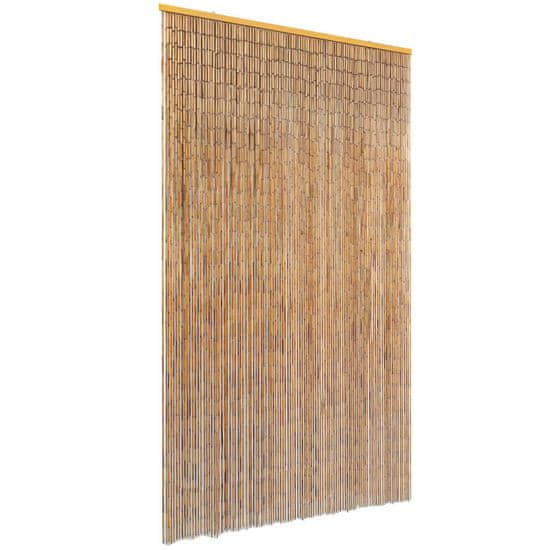 Vidaxl Komarnik za vrata iz bambusa 120x220 cm