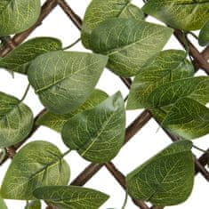Greatstore Vrtna rešetka Nature Leaf, 90x180 cm, zeleni listi