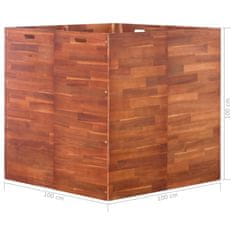 Vidaxl Visoka greda iz akacijevega lesa 100x100x100 cm
