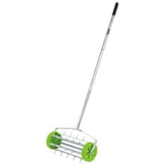 shumee Draper Tools Vrteč prezračevalnik trate z bobnom z iglami 450 mm zelen