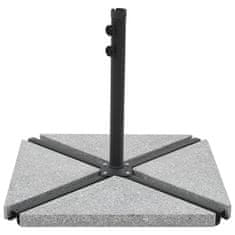 Vidaxl Utežna plošča za senčnik iz granita 15 kg trikotna siva