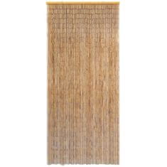 Greatstore Komarnik za vrata iz bambusa 90x220 cm