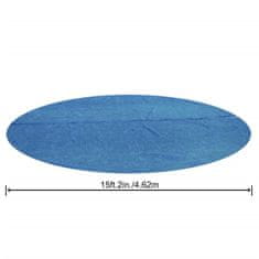 shumee Bestway solarno pokrivalo za bazen Flowclear, okroglo, 462 cm, modro